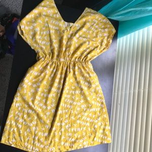 Short Yellow bird dress